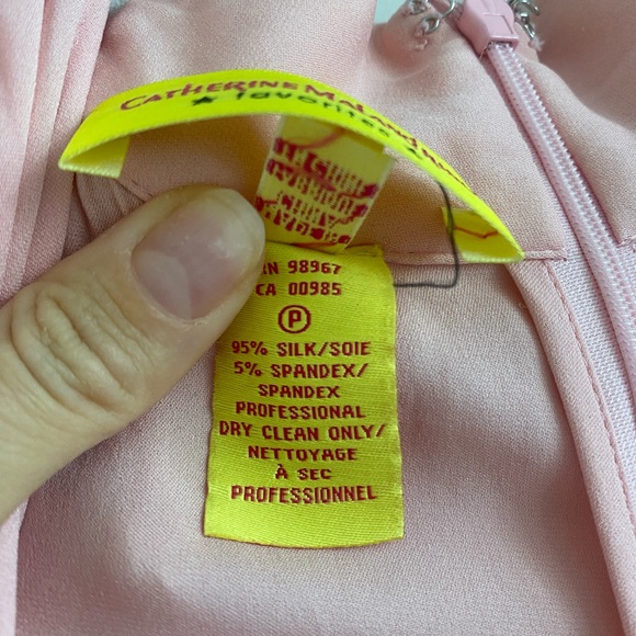 Catherine Malandrino pink silk romper, size M - Picture 3 of 7